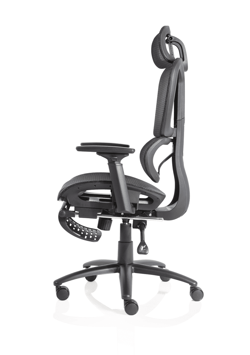 Horizon Executive Mesh Chair With Height Adjustable Arms and Footrest - Image 5