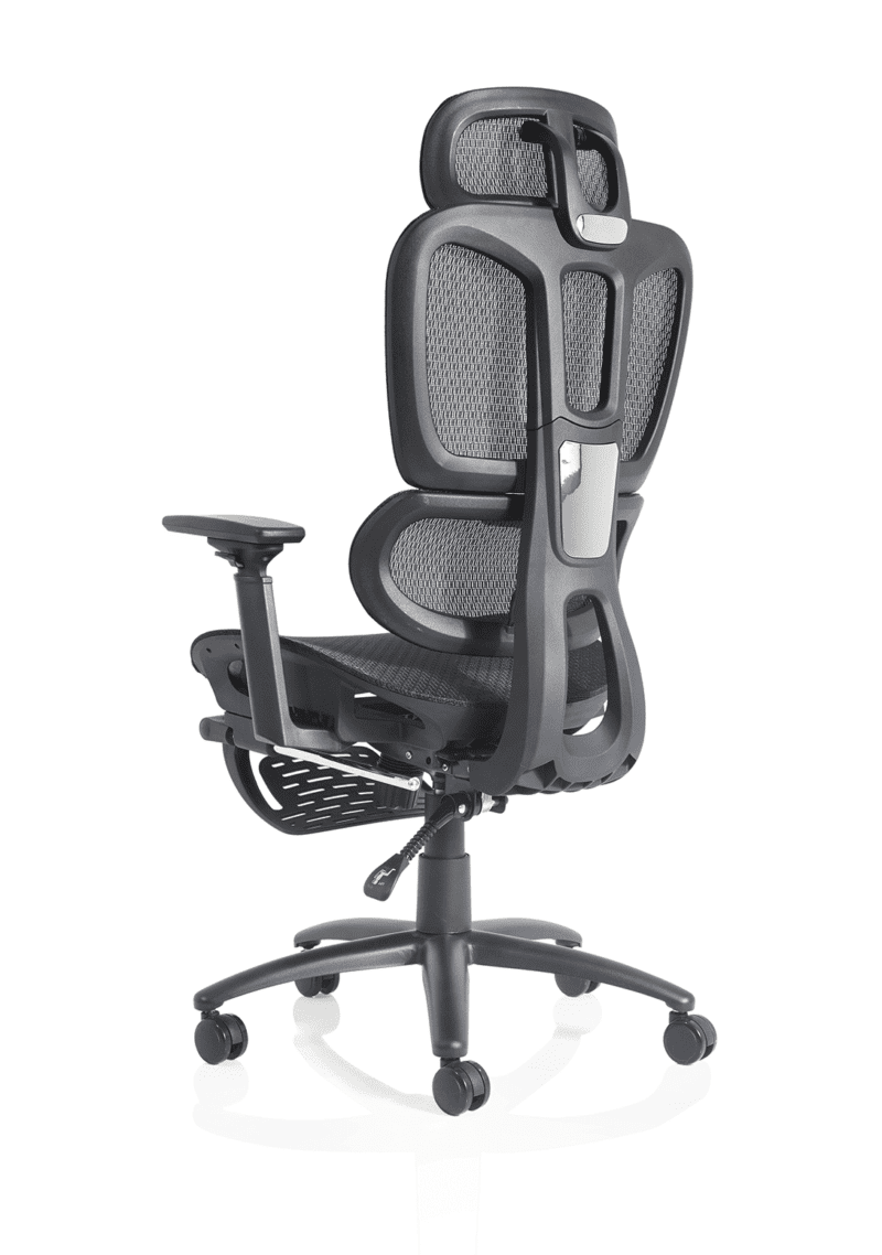 Horizon Executive Mesh Chair With Height Adjustable Arms and Footrest - Image 6