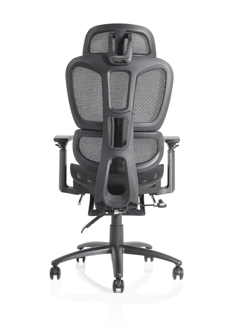 Horizon Executive Mesh Chair With Height Adjustable Arms and Footrest - Image 7