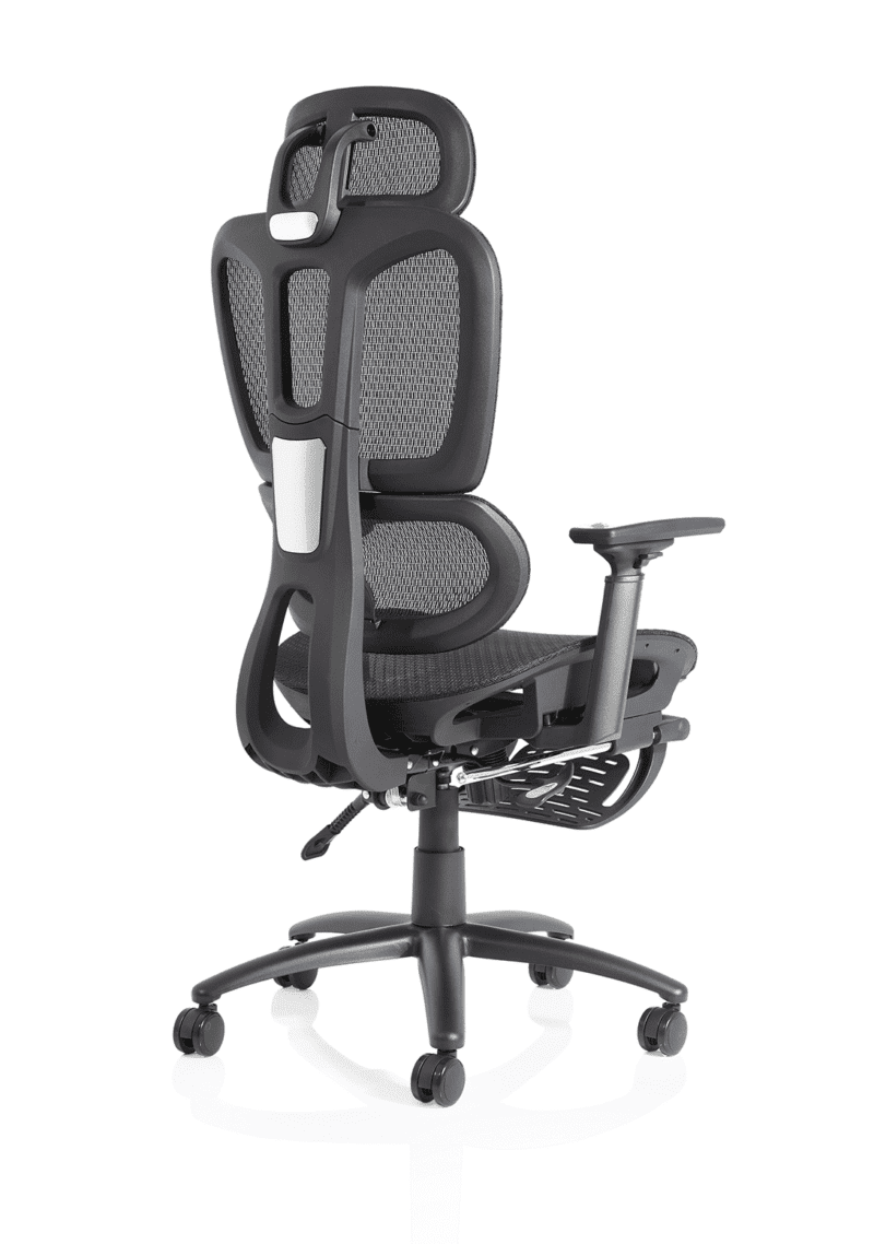 Horizon Executive Mesh Chair With Height Adjustable Arms and Footrest - Image 8