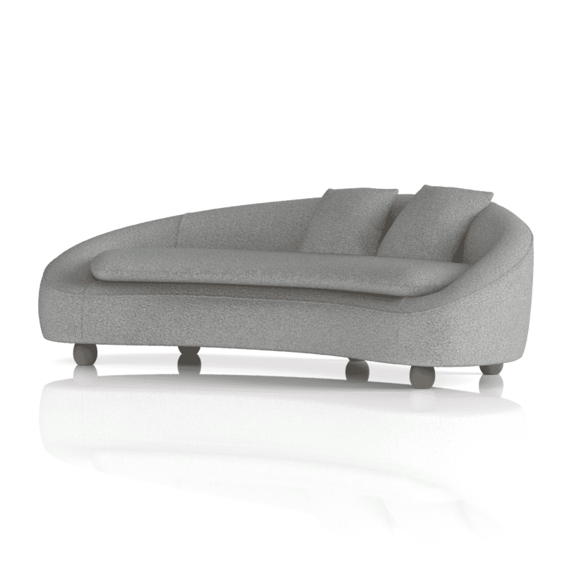 Mimi 3 Seater Curved Sofa - Image 3