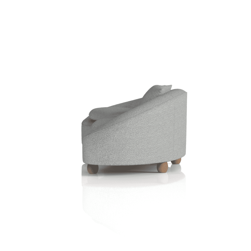Mimi 3 Seater Curved Sofa - Image 4