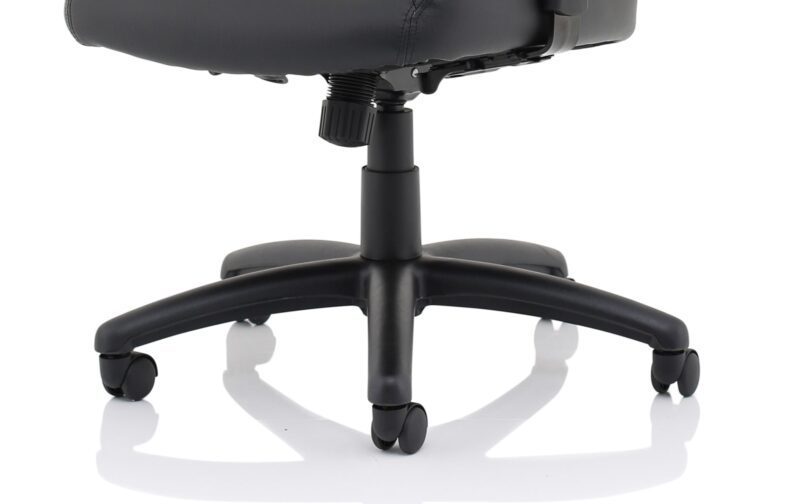 Winsor Medium Back Executive Black Leather Office Chair with Arms - Image 12
