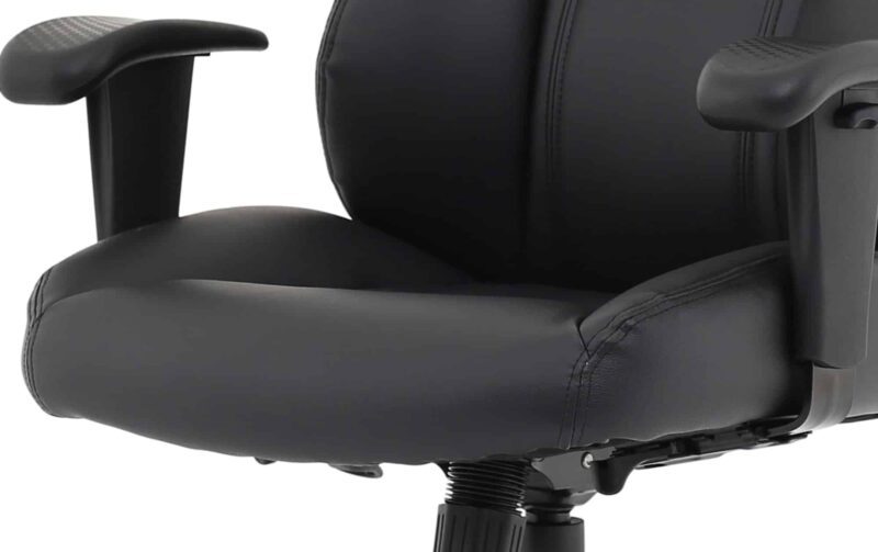 Winsor Medium Back Executive Black Leather Office Chair with Arms - Image 33
