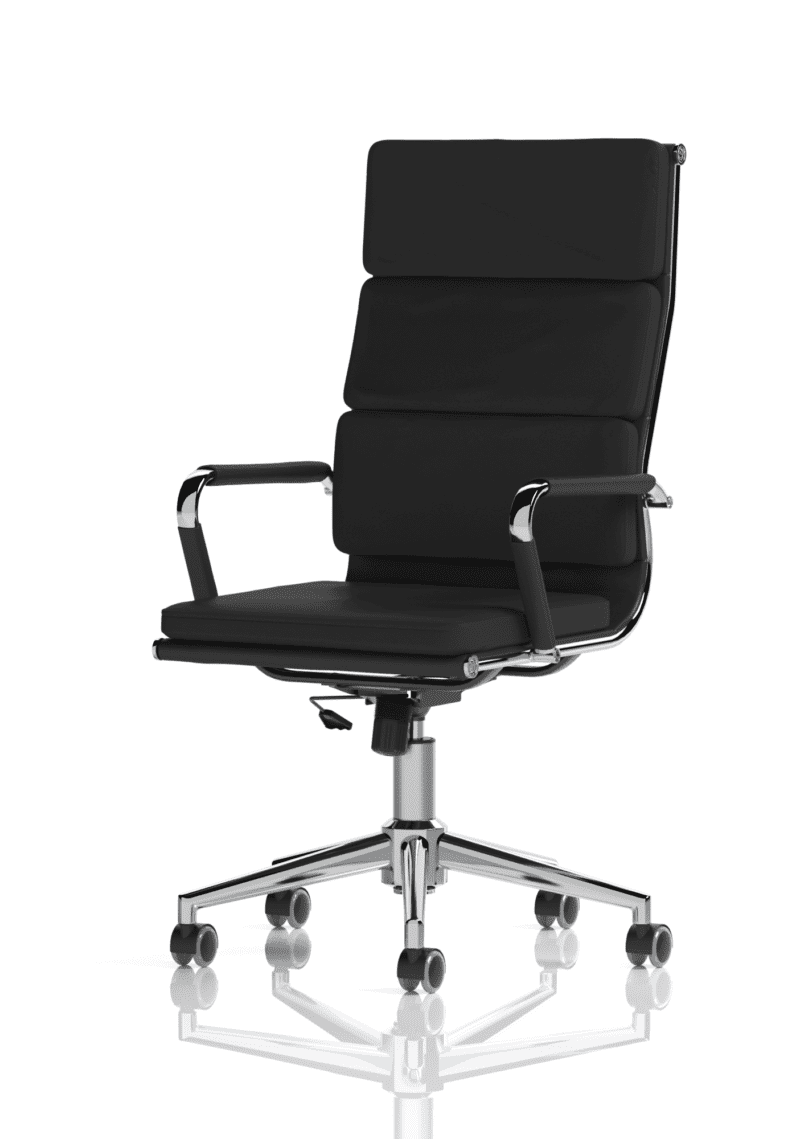 Hawkes High Back Black Leather Executive Office Chair with Arms - Image 3
