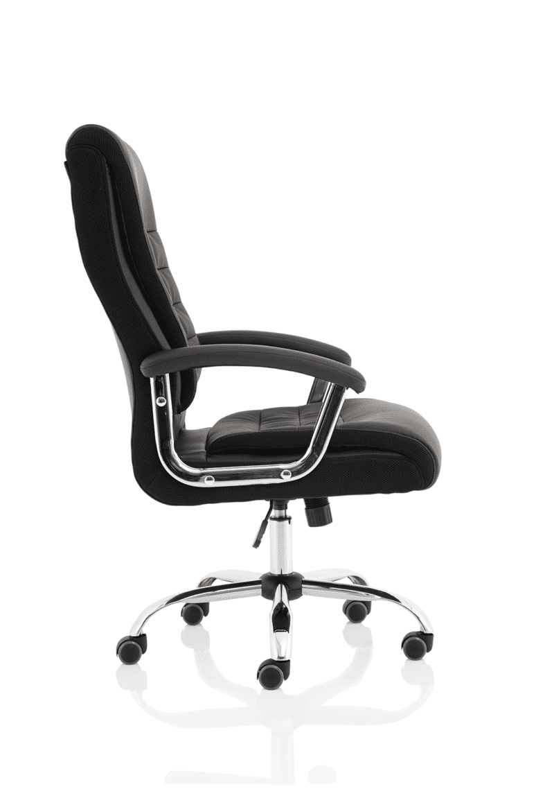 Dallas High Back Black Leather Executive Office Chair with Arms - Image 8