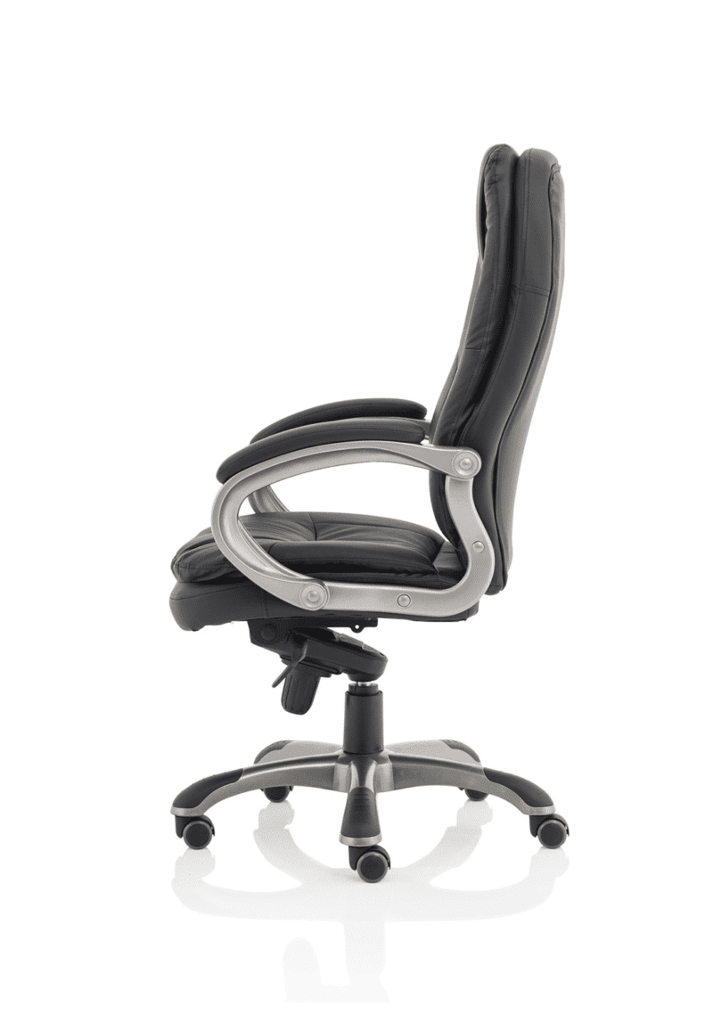 Oscar High Back Black Executive Office Chair with Arms - Image 4
