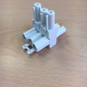 Impulse T Distribution Connector - One in Two Out Includes Locking Clips