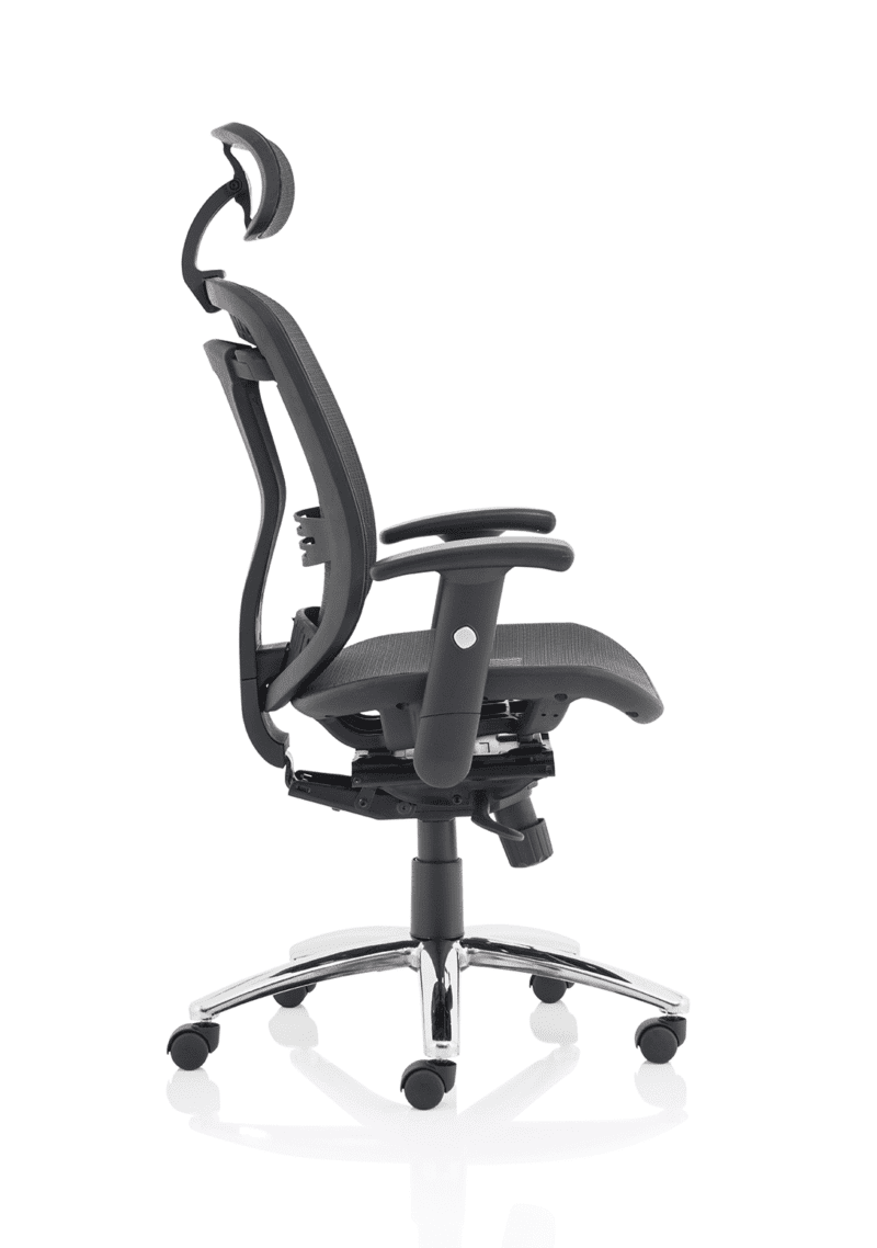Mirage II Mesh Back Task Operator Office Chair with Height Adjustable Arms - Image 8