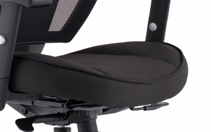 Denver High Mesh Back Black Task Operator Office Chair with Arms - Image 30