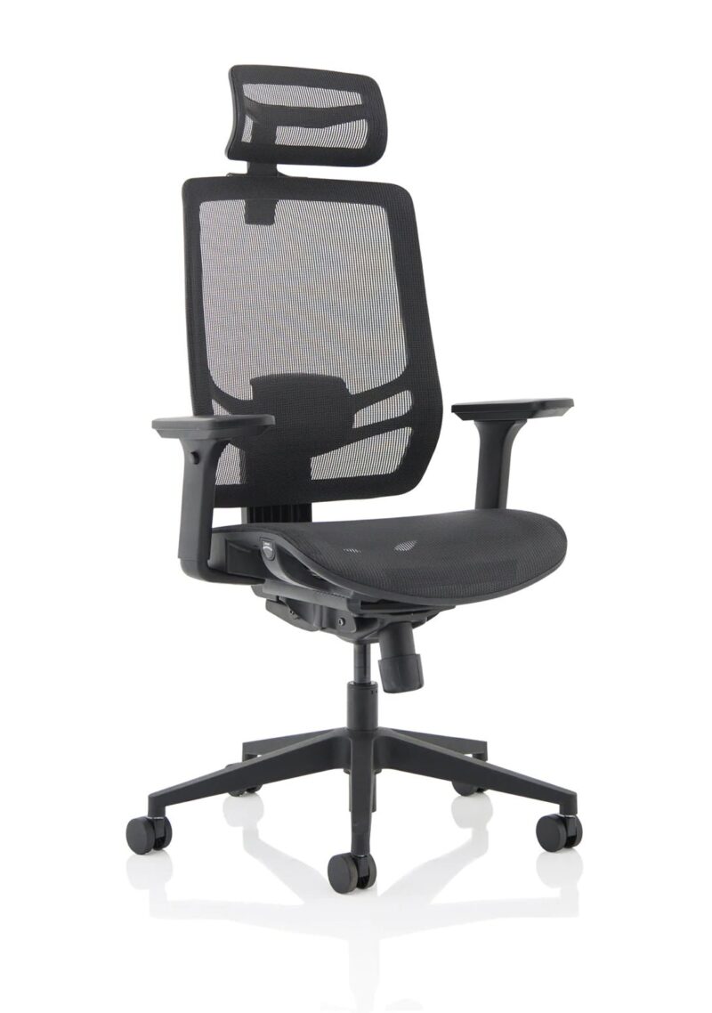 Ergo Twist High Mesh Back Task Operator Office Chair with Arms - Image 27