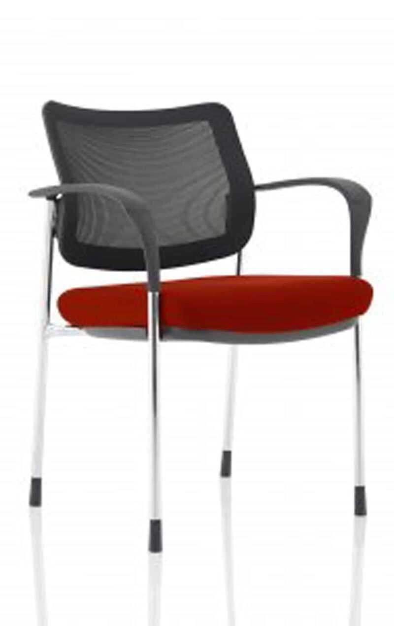Brunswick Deluxe Medium Back Stacking Visitor Office Chair with Arms Bespoke - Image 44