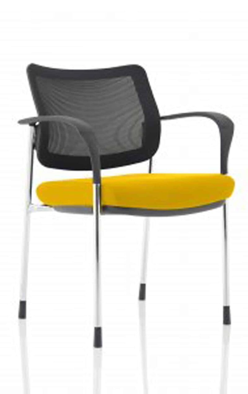 Brunswick Deluxe Medium Back Stacking Visitor Office Chair with Arms Bespoke - Image 47
