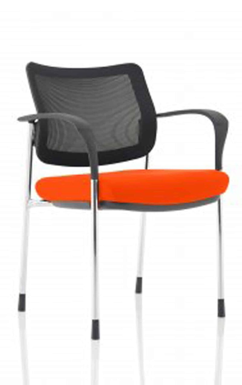 Brunswick Deluxe Medium Back Stacking Visitor Office Chair with Arms Bespoke - Image 49