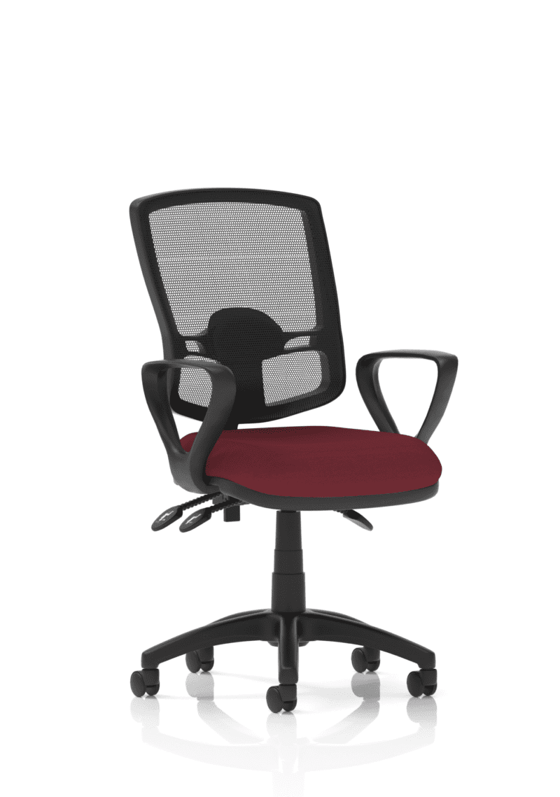 Eclipse Plus III Deluxe Medium Mesh Back Task Operator Office Chair - Image 18