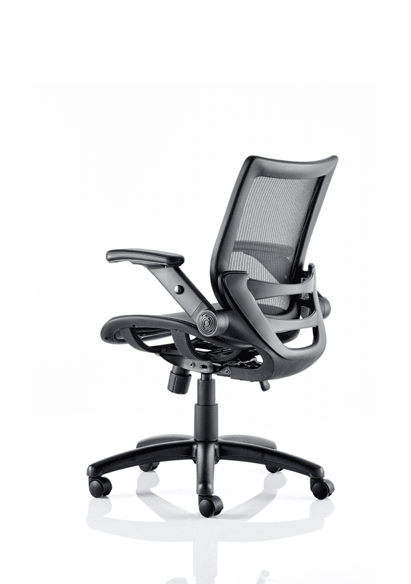 Fuller Medium Mesh Back Task Operator Office Chair with Folding Arms - Image 6