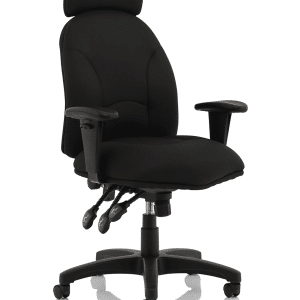 Jet High Back Black Fabric Task Operator Office Chair