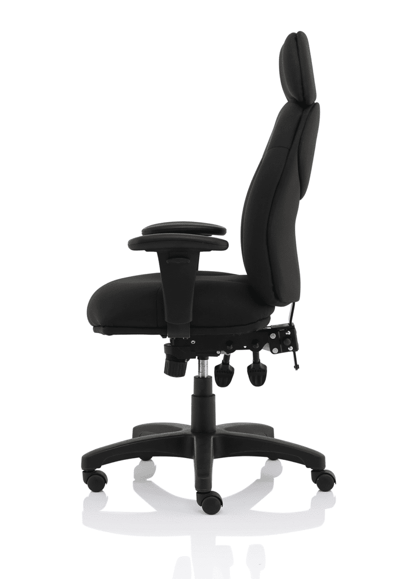 Jet High Back Black Fabric Task Operator Office Chair - Image 4