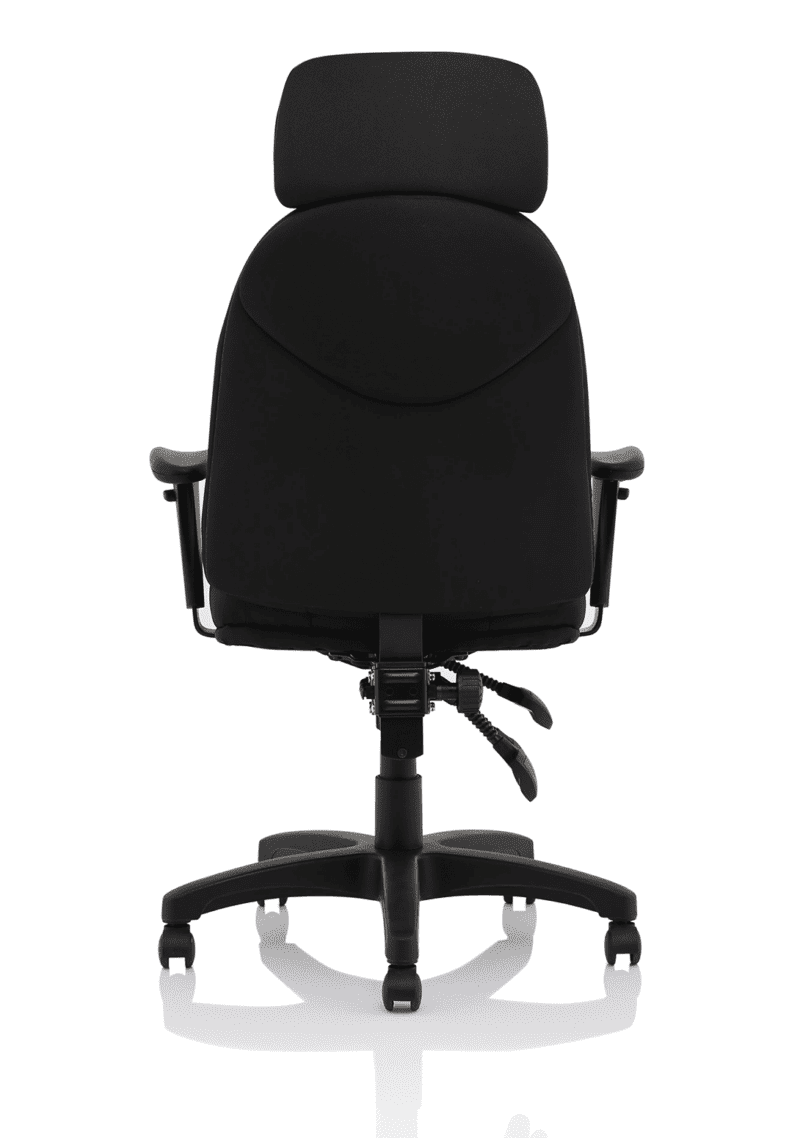 Jet High Back Black Fabric Task Operator Office Chair - Image 6