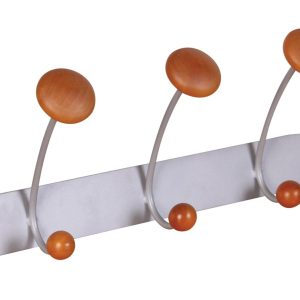 Space Saver 5 Hook Coat Rail
