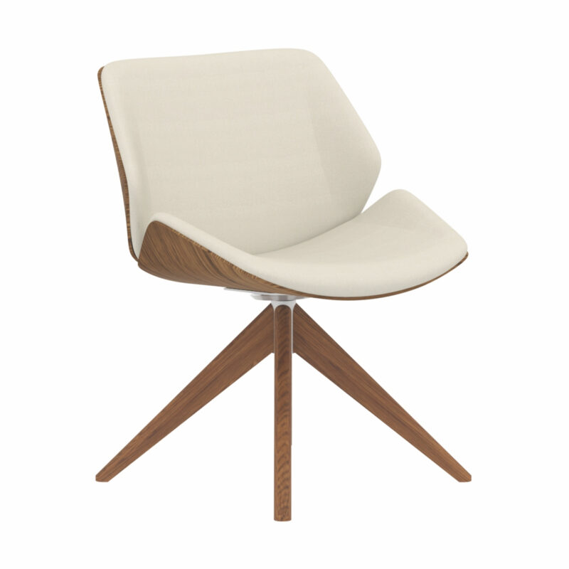 Cascara Chair with Walnut Shell & Wooden Pyramid Base - Image 2