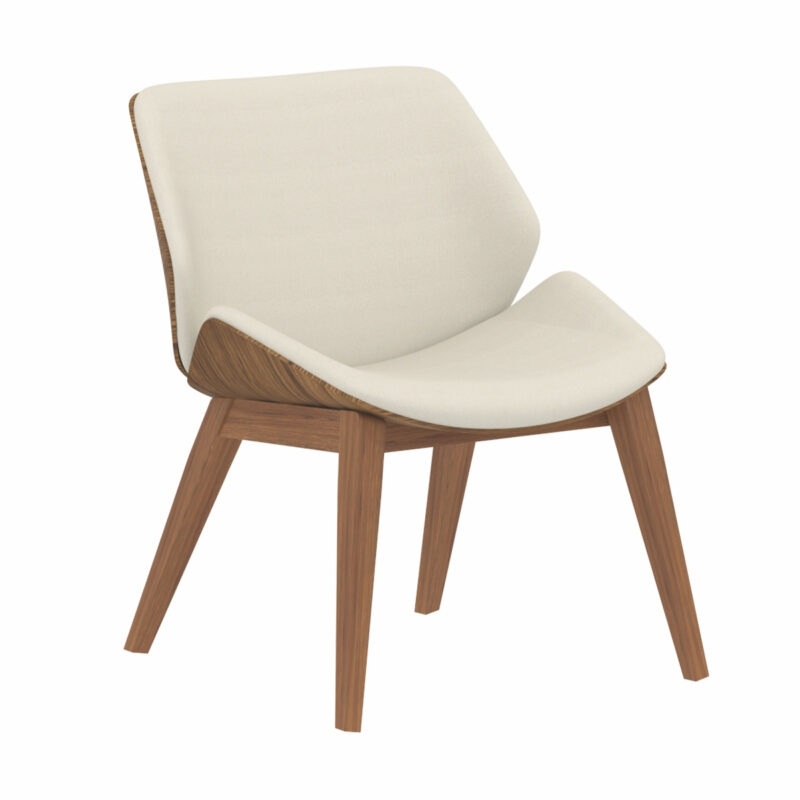Cascara Chair with Walnut Shell & Wooden Legs - Image 2