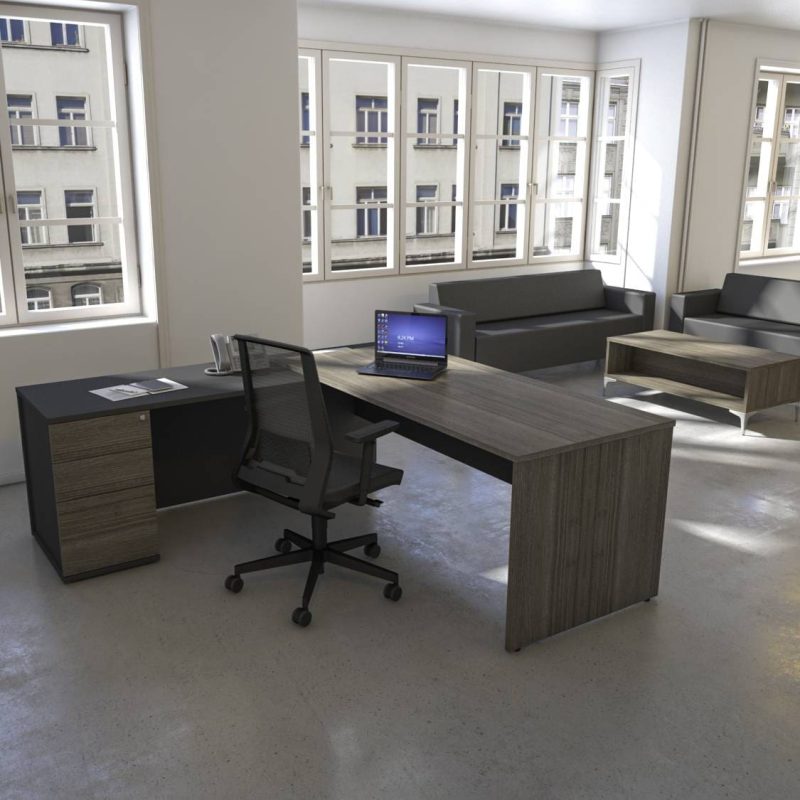 Imperial Executive Desk & Return - Image 2