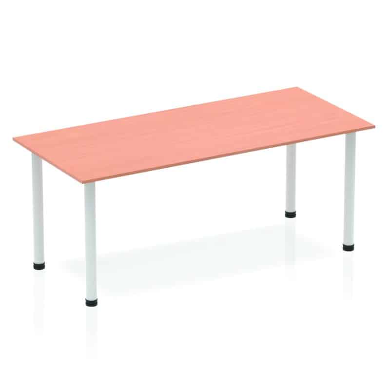 Impulse 1800mm Straight Table With Post Leg - Image 4