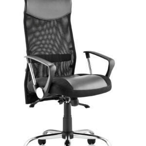 Vegas High Back Black Executive Office Chair with Arms