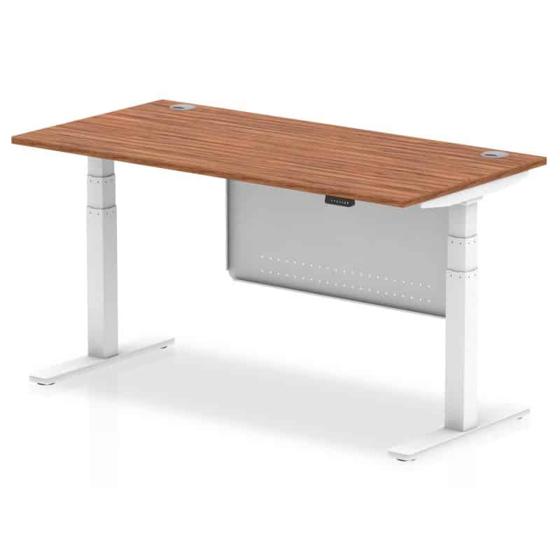 Air Height Adjustable Desk With Cable Ports With Steel Modesty Panel - Image 51