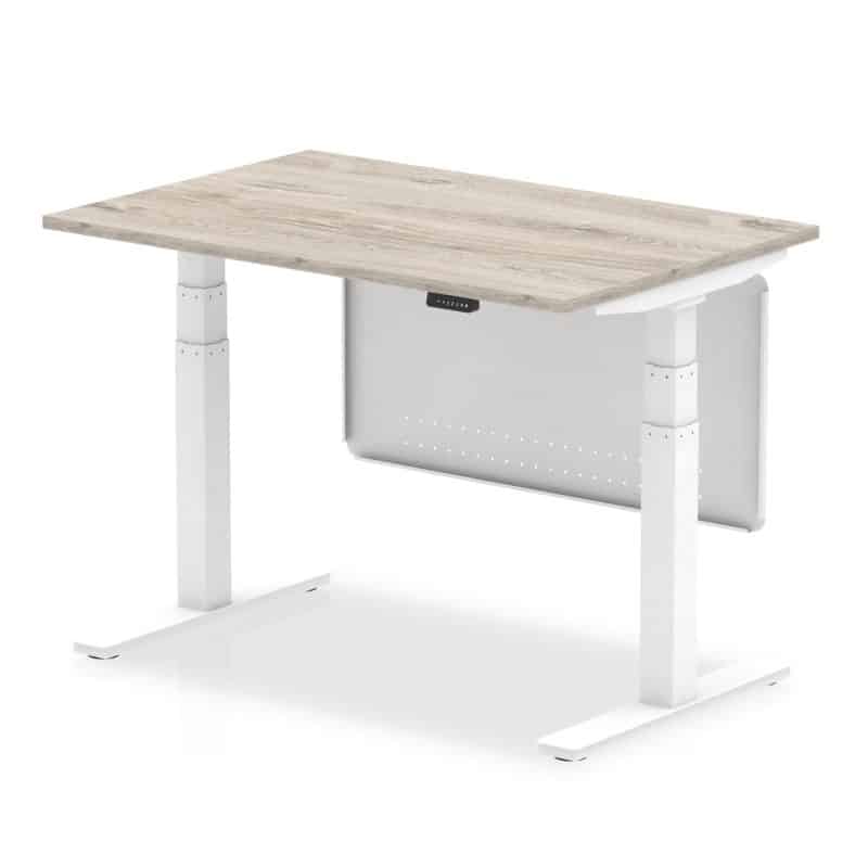 Air Height Adjustable Desk without Cable Ports with Steel Modesty Panel - Image 6