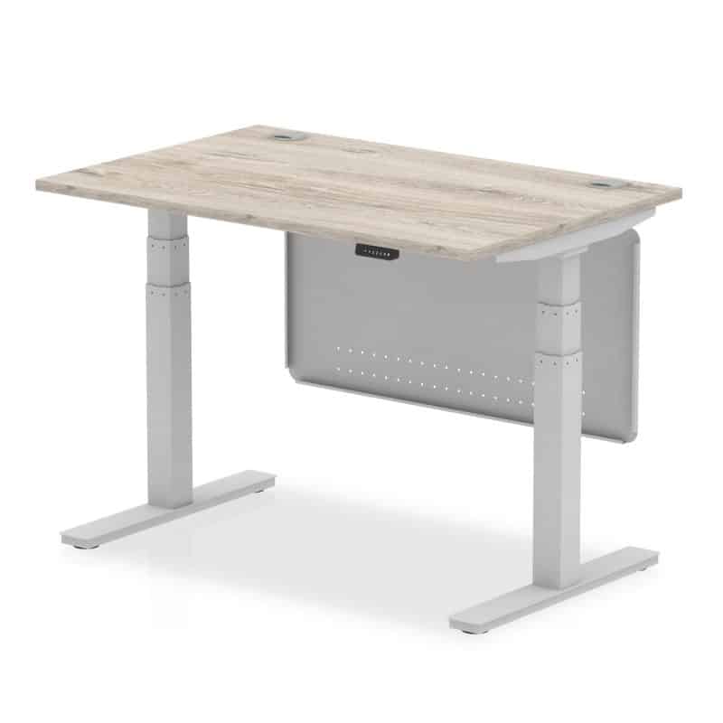 Air Height Adjustable Desk With Cable Ports With Steel Modesty Panel - Image 5