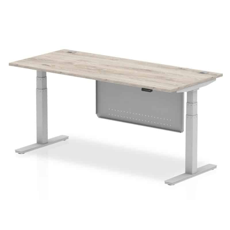 Air Height Adjustable Desk With Cable Ports With Steel Modesty Panel - Image 59
