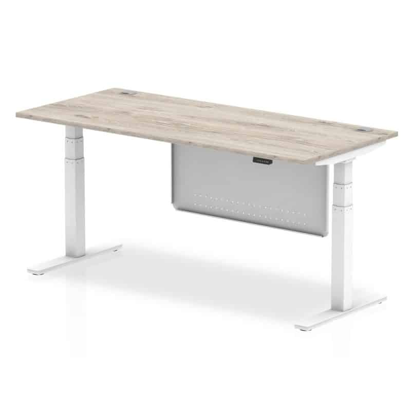 Air Height Adjustable Desk With Cable Ports With Steel Modesty Panel - Image 60