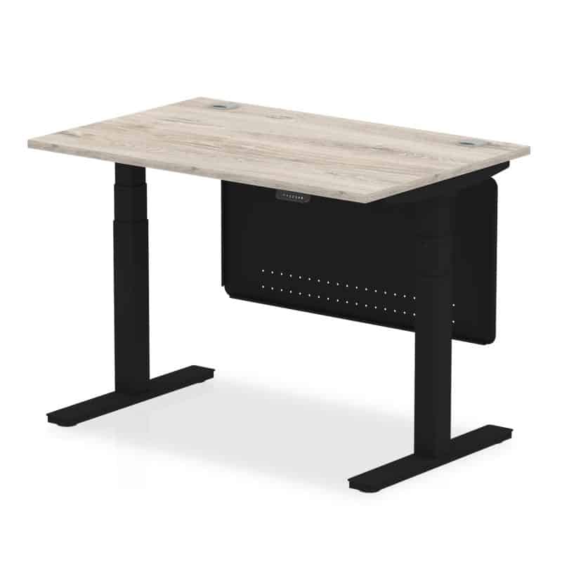 Air Height Adjustable Desk With Cable Ports With Steel Modesty Panel - Image 4