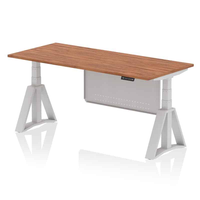 Air Height Adjustable Desk without Cable Ports With Steel Modesty Panel With Piste Foot - Image 8