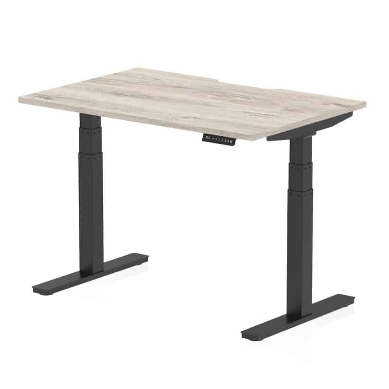 Air Scalloped Edge Height Adjustable Office Desk - Image 4