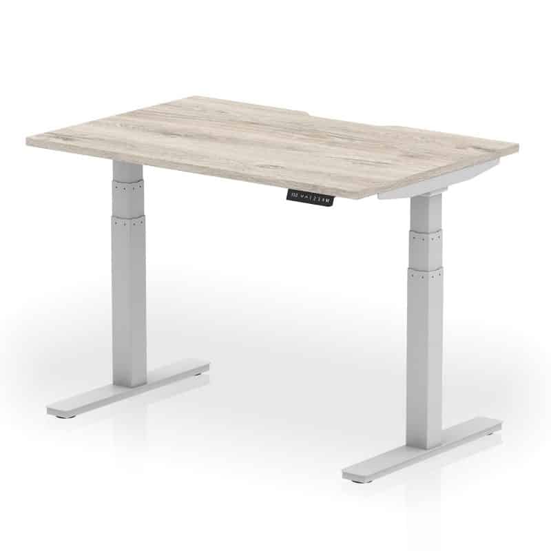 Air Scalloped Edge Height Adjustable Office Desk - Image 5