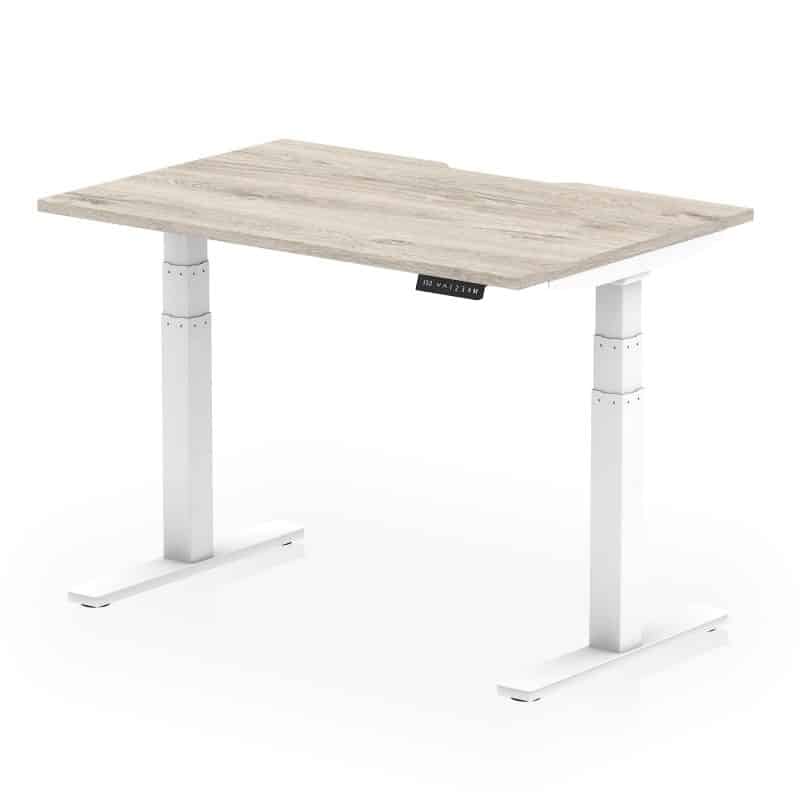 Air Scalloped Edge Height Adjustable Office Desk - Image 6