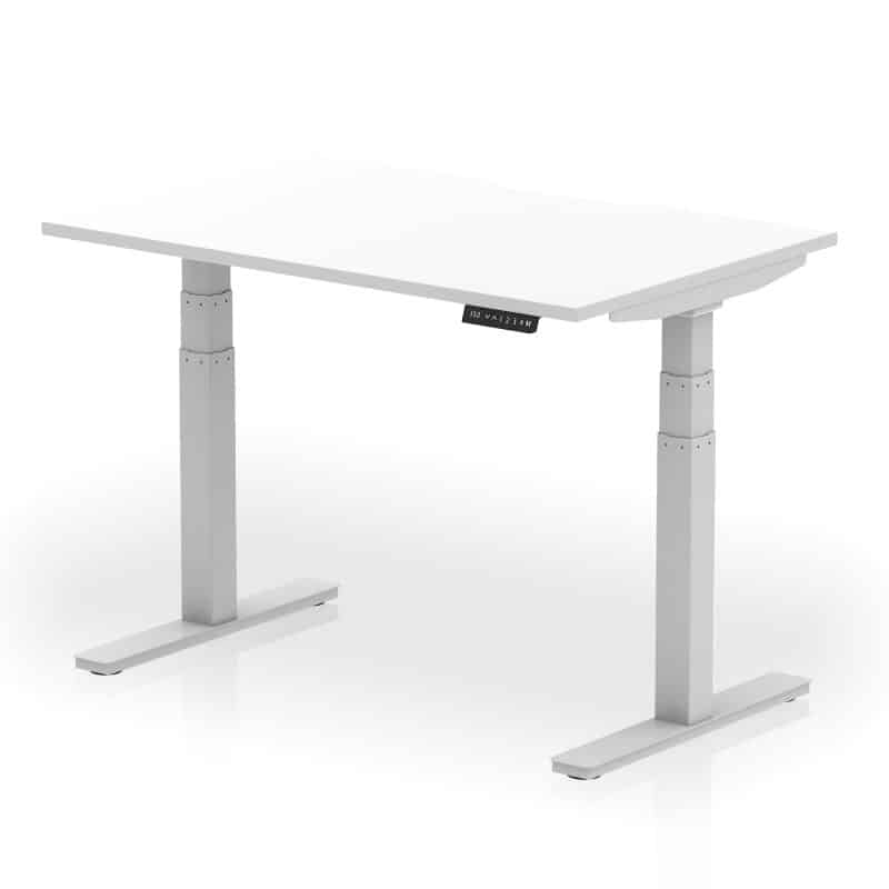 Air Scalloped Edge Height Adjustable Office Desk - Image 17