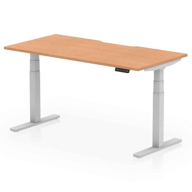 Air Scalloped Edge Height Adjustable Office Desk - Image 47
