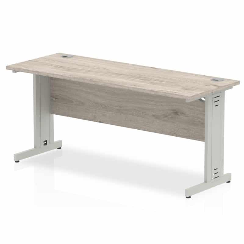 Impulse 1600mm Slimline Desk Cable Managed Leg - Image 3
