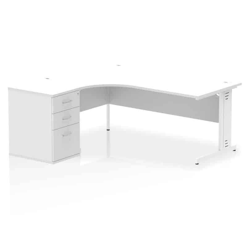 Impulse 1800mm Cable Managed Left Crescent Desk Workstation - Image 33