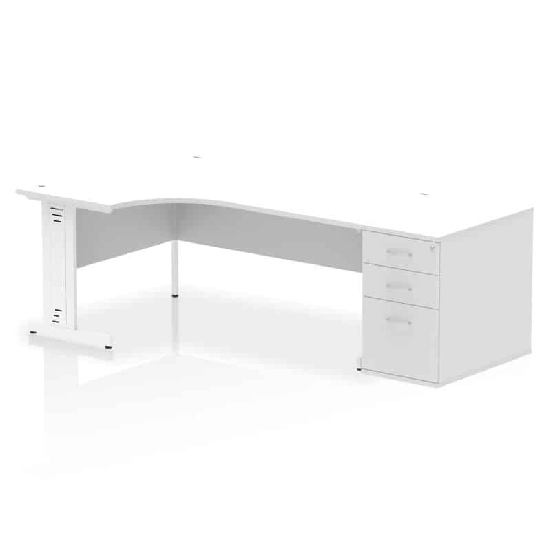Impulse 1800mm Cable Managed Left Crescent Desk Workstation - Image 36
