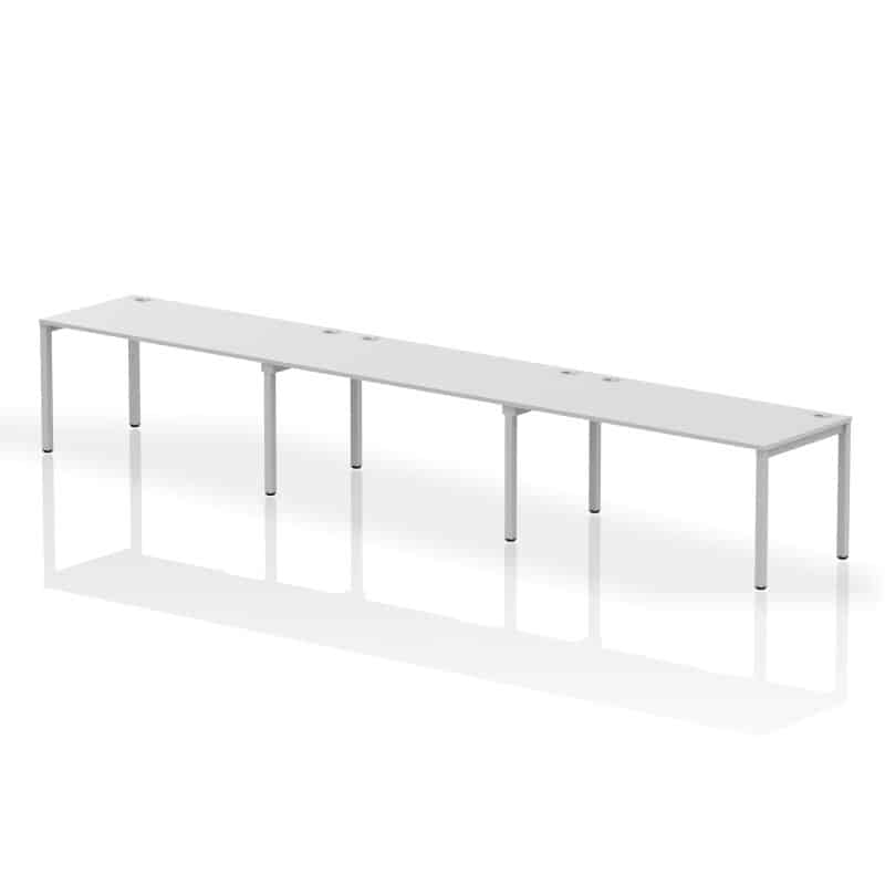 Impulse Single Row Bench Desk - 3 Person - Image 35