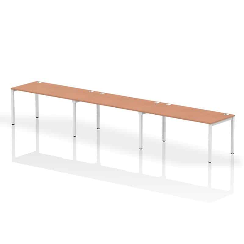 Impulse Single Row Bench Desk - 3 Person - Image 26