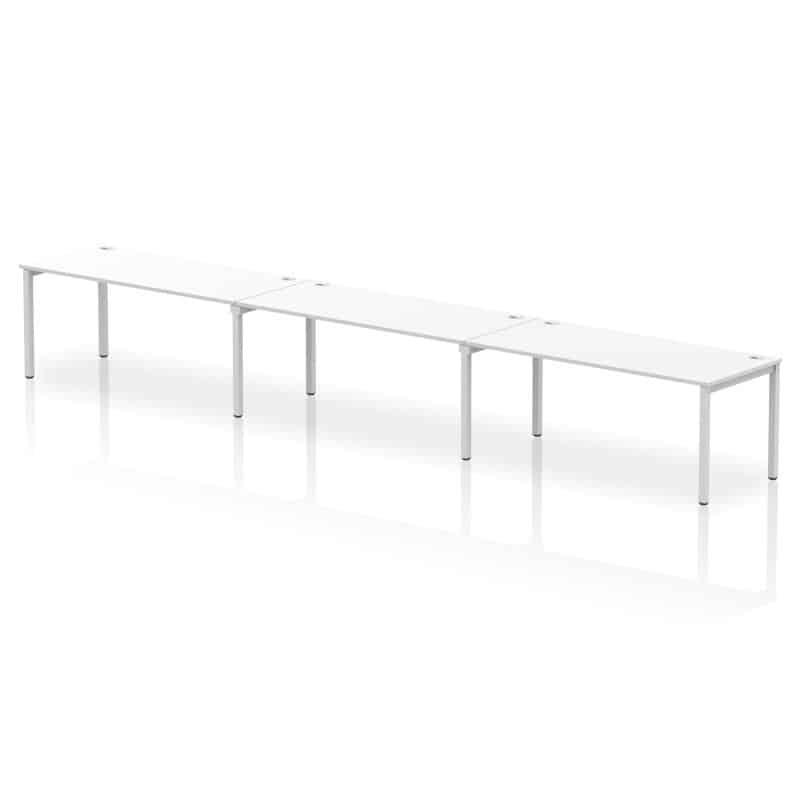 Impulse Single Row Bench Desk - 3 Person - Image 47