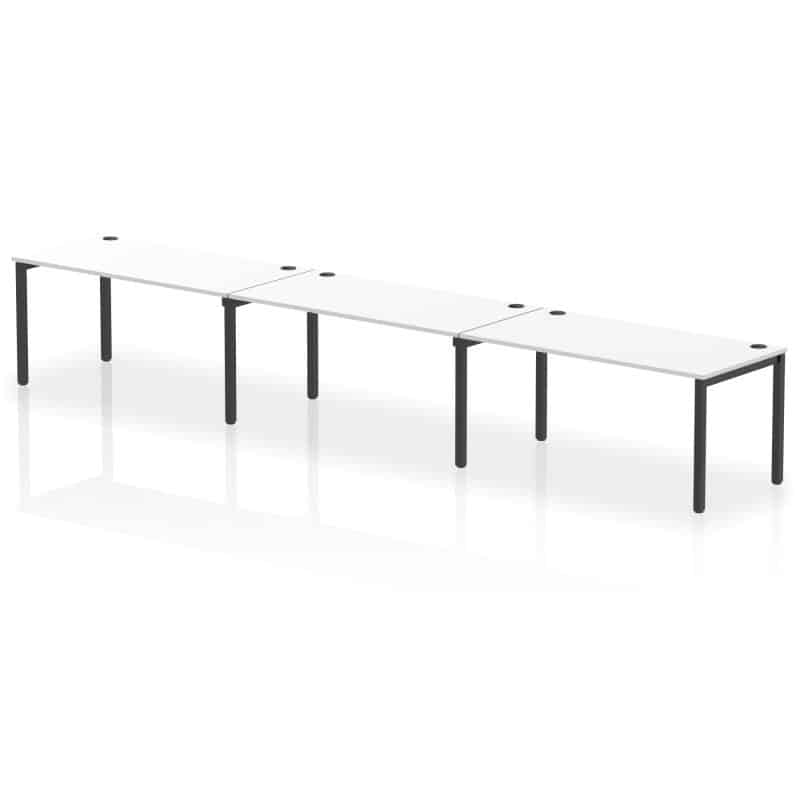 Impulse Single Row Bench Desk - 3 Person - Image 74