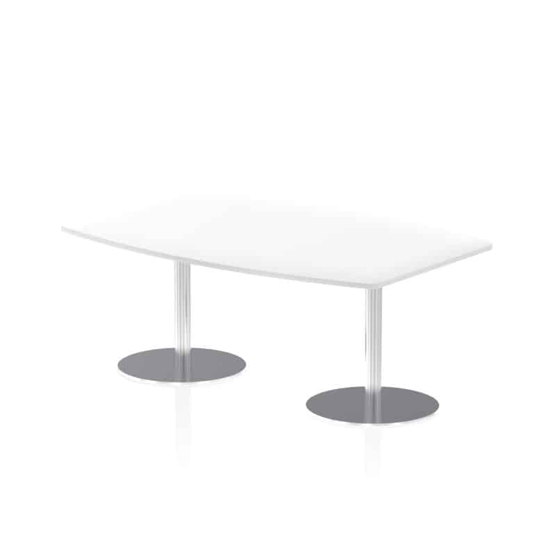 Italia High Gloss Boardroom Table Silver Leg - Image 2