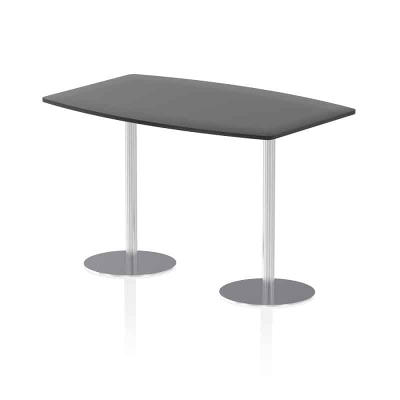 Italia High Gloss Boardroom Table Silver Leg - Image 3